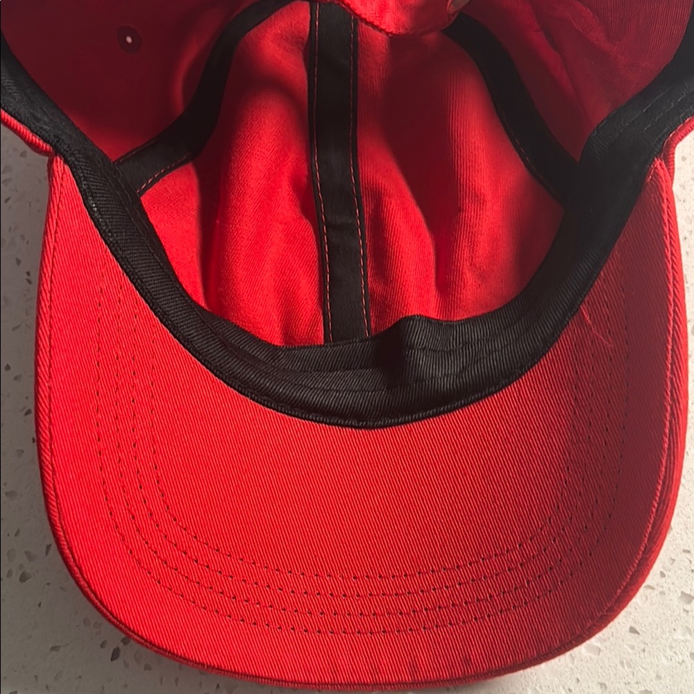 Red and Yellow Kansas City Football Game Cap - Picture 4 of 5